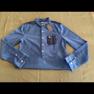 NWT Abercrombie Kid’s Boy’s 5 Button Shirt-11/12